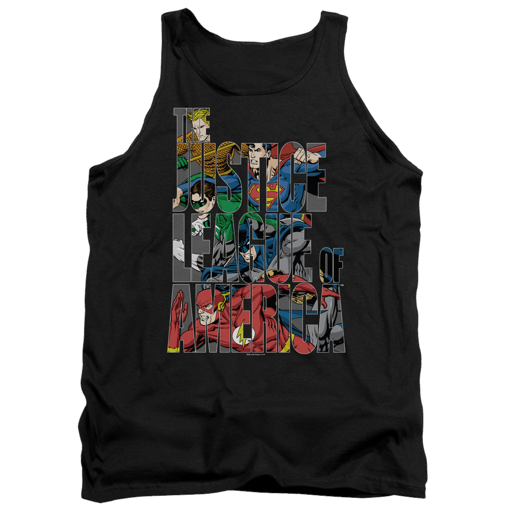 Justice League Lettered League Men's Tank Men's Tank Justice League   