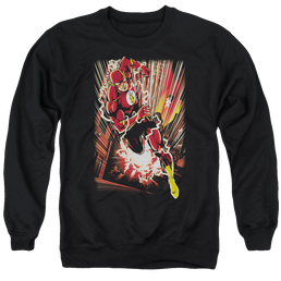 Flash, The Street Speed - Men's Crewneck Sweatshirt Men's Crewneck Sweatshirt The Flash   
