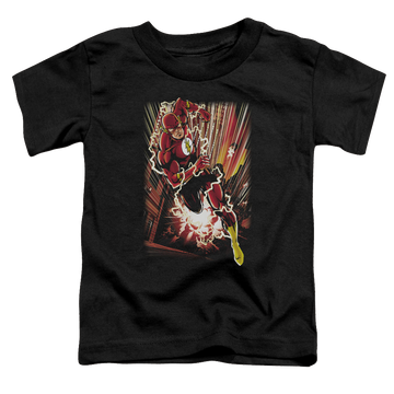 Black toddler t-shirt with The Flash Street Speed graphic