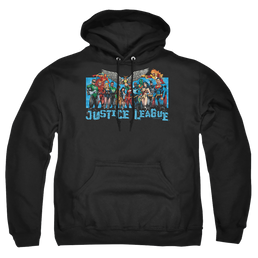 Justice League League Lineup Pullover Hoodie Pullover Hoodie Justice League   