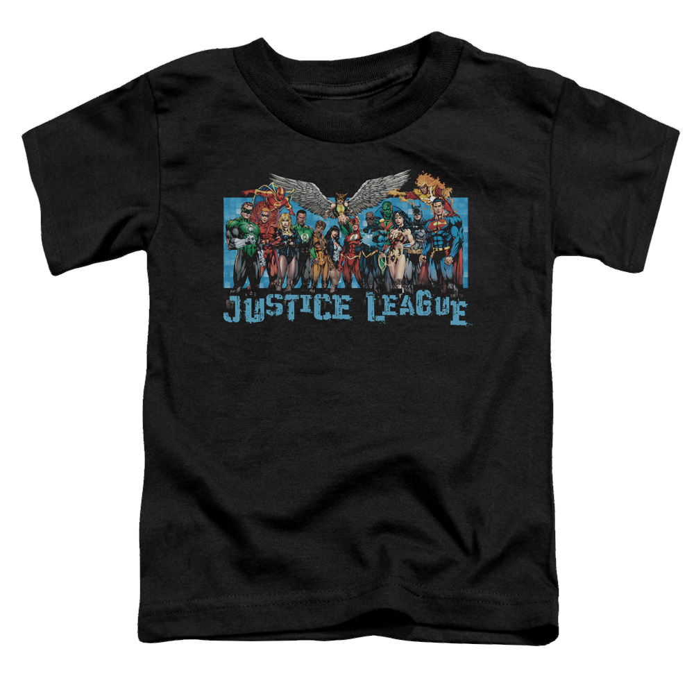 Justice League League Lineup - Toddler T-Shirt Toddler T-Shirt Justice League   