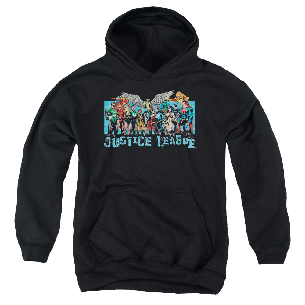 Justice League League Lineup - Youth Hoodie Youth Hoodie (Ages 8-12) Justice League   