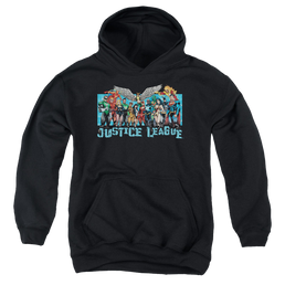 Justice League League Lineup - Youth Hoodie Youth Hoodie (Ages 8-12) Justice League   