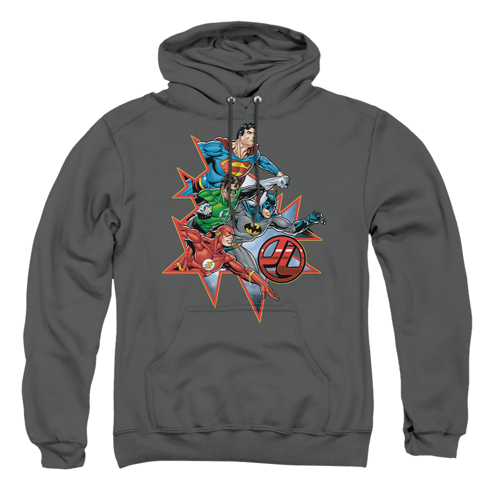 Justice League Starburst Pullover Hoodie Pullover Hoodie Justice League   