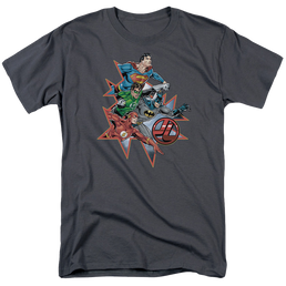 Justice League Starburst Men's Regular Fit T-Shirt Men's Regular Fit T-Shirt Justice League   