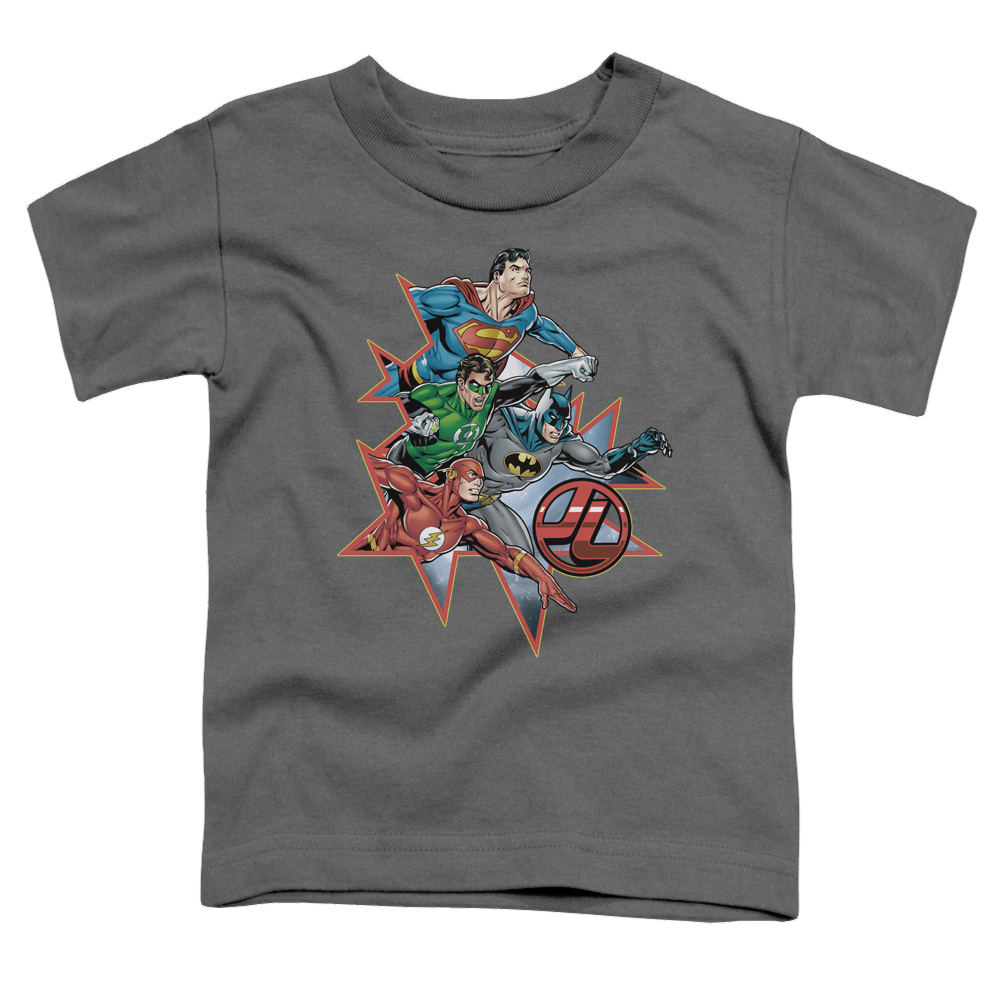 Justice League Starburst - Kid's T-Shirt Kid's T-Shirt (Ages 4-7) Justice League   