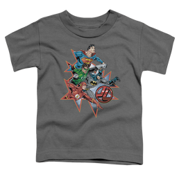 Justice League Starburst - Toddler T-Shirt Toddler T-Shirt Justice League   
