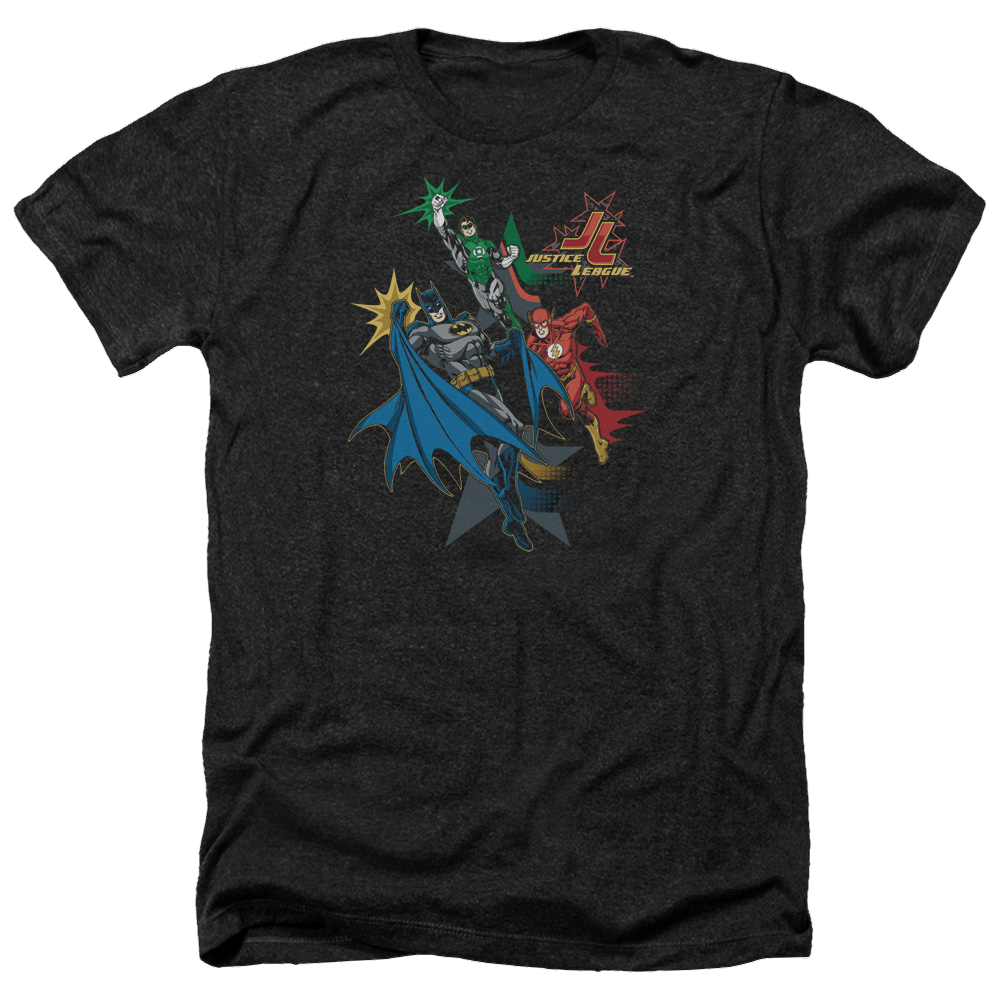 Justice League Action Stars Men's Heather T-Shirt Men's Heather T-Shirt Justice League   