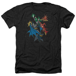 Justice League Action Stars Men's Heather T-Shirt Men's Heather T-Shirt Justice League   