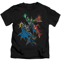 Justice League Action Stars - Kid's T-Shirt Kid's T-Shirt (Ages 4-7) Justice League   