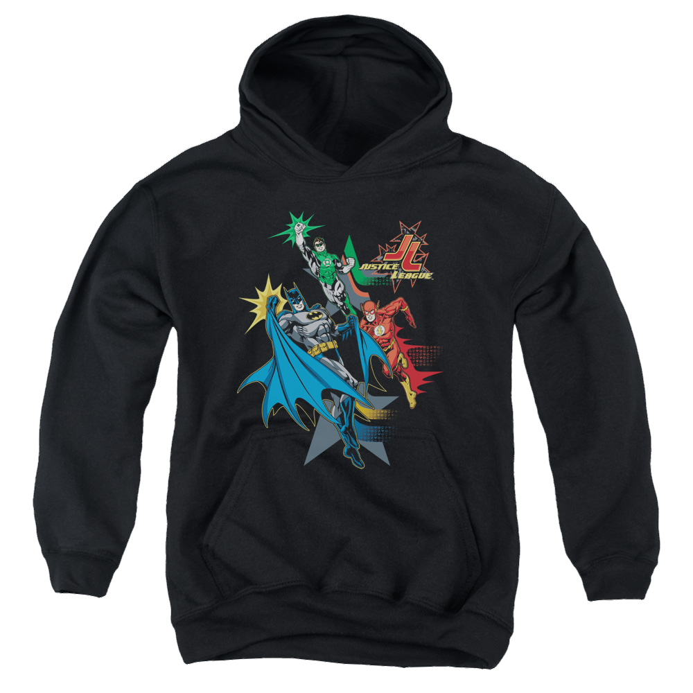 Justice League Action Stars - Youth Hoodie Youth Hoodie (Ages 8-12) Justice League   