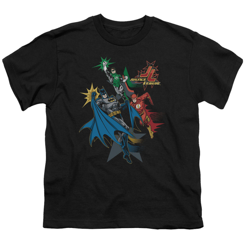 Justice League Action Stars - Youth T-Shirt Youth T-Shirt (Ages 8-12) Justice League   