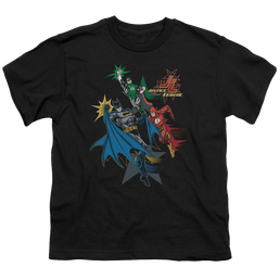 Justice League Action Stars - Youth T-Shirt Youth T-Shirt (Ages 8-12) Justice League   