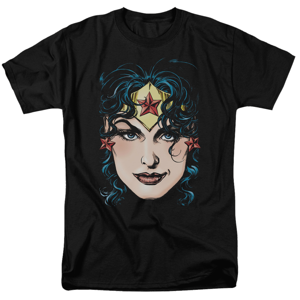 Justice League Wonder Woman Head Men's Regular Fit T-Shirt Men's Regular Fit T-Shirt Wonder Woman   