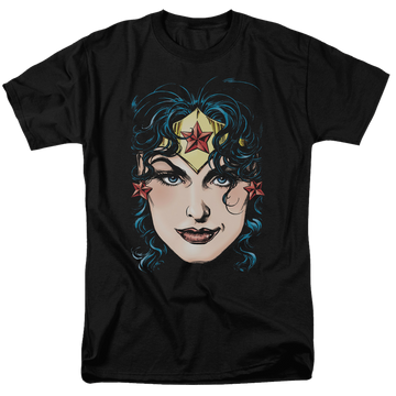 Justice League Wonder Woman Head Men's Regular Fit T-Shirt Men's Regular Fit T-Shirt Wonder Woman   
