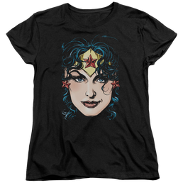 Justice League Wonder Woman Head Women's T-Shirt Women's T-Shirt Wonder Woman   