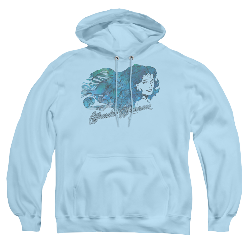Wonder Woman Watercolor Hair - Pullover Hoodie Pullover Hoodie Wonder Woman   
