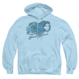 Wonder Woman Watercolor Hair - Pullover Hoodie Pullover Hoodie Wonder Woman   