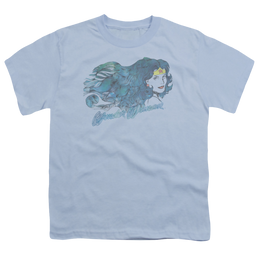 Wonder Woman Watercolor Hair - Youth T-Shirt Youth T-Shirt (Ages 8-12) Wonder Woman   