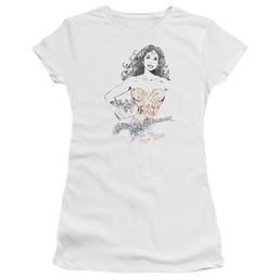 Justice League Wonder Squiggles Juniors T-Shirt Juniors T-Shirt Wonder Woman   