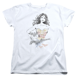 Justice League Wonder Squiggles Women's T-Shirt Women's T-Shirt Wonder Woman   