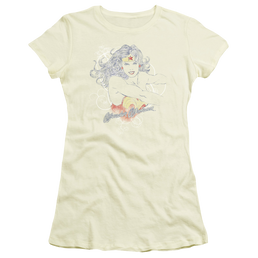Justice League Sketch Truth Juniors T-Shirt Juniors T-Shirt Wonder Woman   