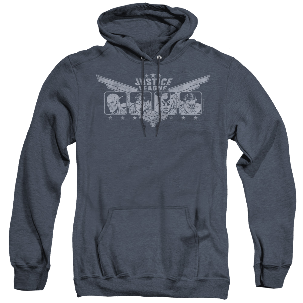 Justice League Justice Wings - Heather Pullover Hoodie Heather Pullover Hoodie Justice League   