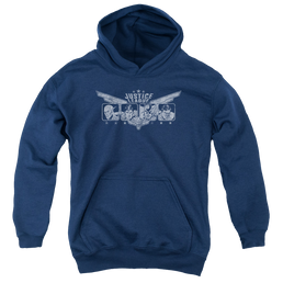 Justice League Justice Wings - Youth Hoodie Youth Hoodie (Ages 8-12) Justice League   