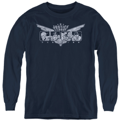 Justice League Justice Wings - Youth Long Sleeve T-Shirt Youth Long Sleeve T-Shirt Justice League   