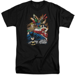 Justice League Starburst Men's Tall Fit T-Shirt Men's Tall Fit T-Shirt Justice League   