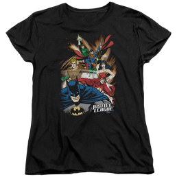 Justice League Starburst - Women's T-Shirt Women's T-Shirt Justice League   