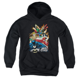 Justice League Starburst - Youth Hoodie Youth Hoodie (Ages 8-12) Justice League   