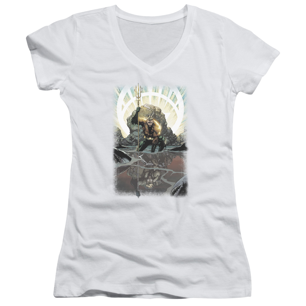 Aquaman Brightest Day Aquaman - Juniors V-Neck T-Shirt Juniors V-Neck T-Shirt Aquaman   