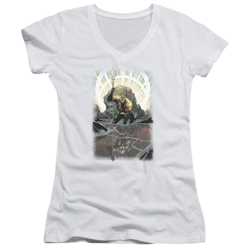 Aquaman Brightest Day Aquaman - Juniors V-Neck T-Shirt Juniors V-Neck T-Shirt Aquaman   