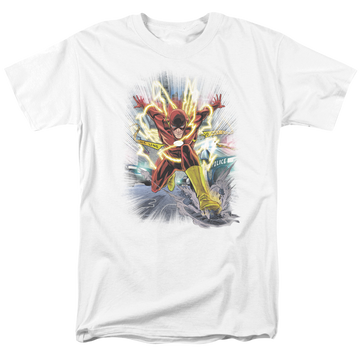 White men's regular fit t-shirt with The Flash Brightest Day Flash graphic