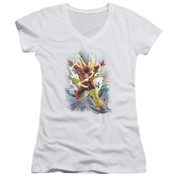 Flash, The Brightest Day Flash - Juniors V-Neck T-Shirt Juniors V-Neck T-Shirt The Flash   