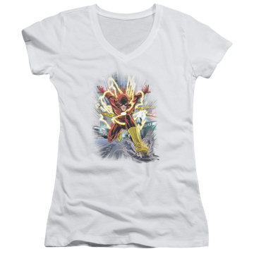 Flash, The Brightest Day Flash - Juniors V-Neck T-Shirt Juniors V-Neck T-Shirt The Flash   