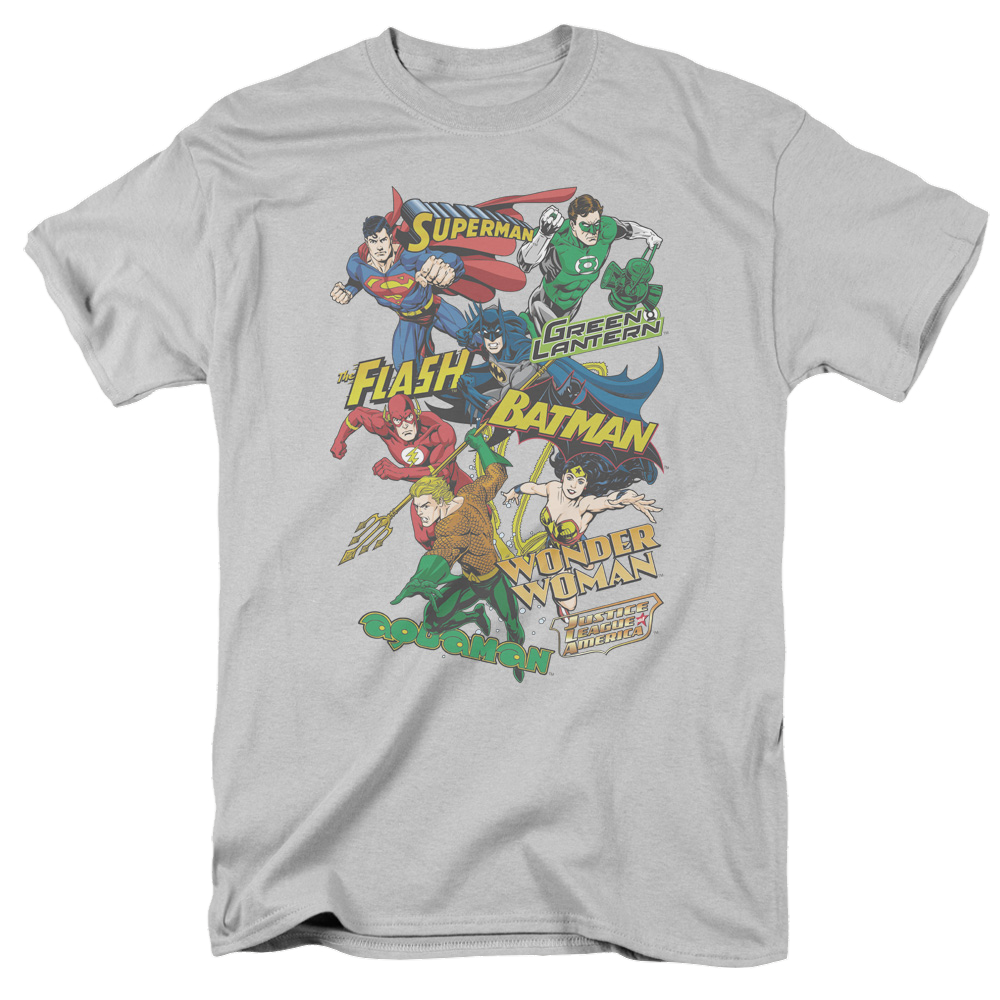 Justice League Justice Collage - Men's Regular Fit T-Shirt Men's Regular Fit T-Shirt Justice League   