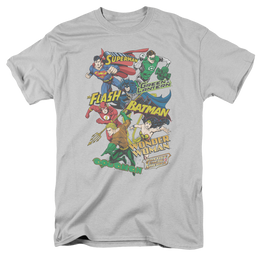 Justice League Justice Collage - Men's Regular Fit T-Shirt Men's Regular Fit T-Shirt Justice League   