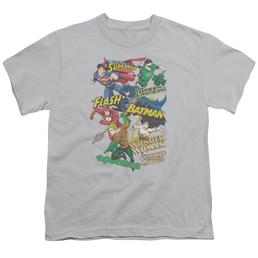 Justice League Justice Collage - Youth T-Shirt Youth T-Shirt (Ages 8-12) Justice League   