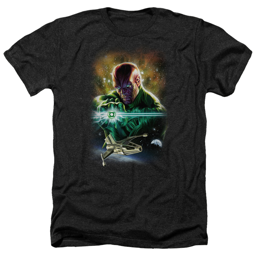 Justice League Abin Sur Men's Heather T-Shirt Men's Heather T-Shirt Green Lantern   