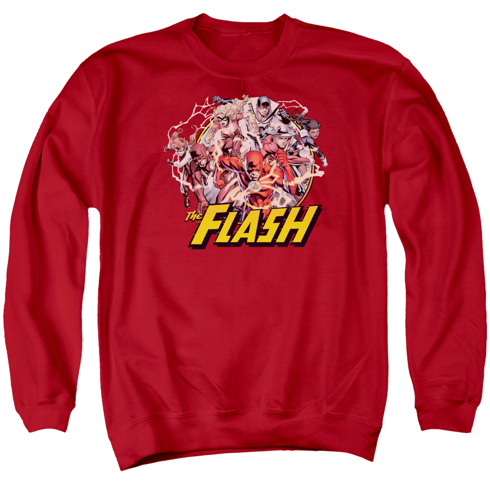 Flash, The Flash Family - Men's Crewneck Sweatshirt Men's Crewneck Sweatshirt The Flash   