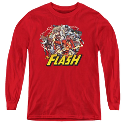 Flash, The Flash Family - Youth Long Sleeve T-Shirt Youth Long Sleeve T-Shirt The Flash   
