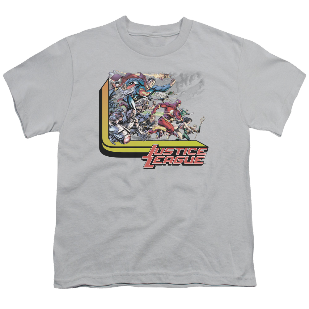 Justice League Ready To Fight - Youth T-Shirt Youth T-Shirt (Ages 8-12) Justice League   