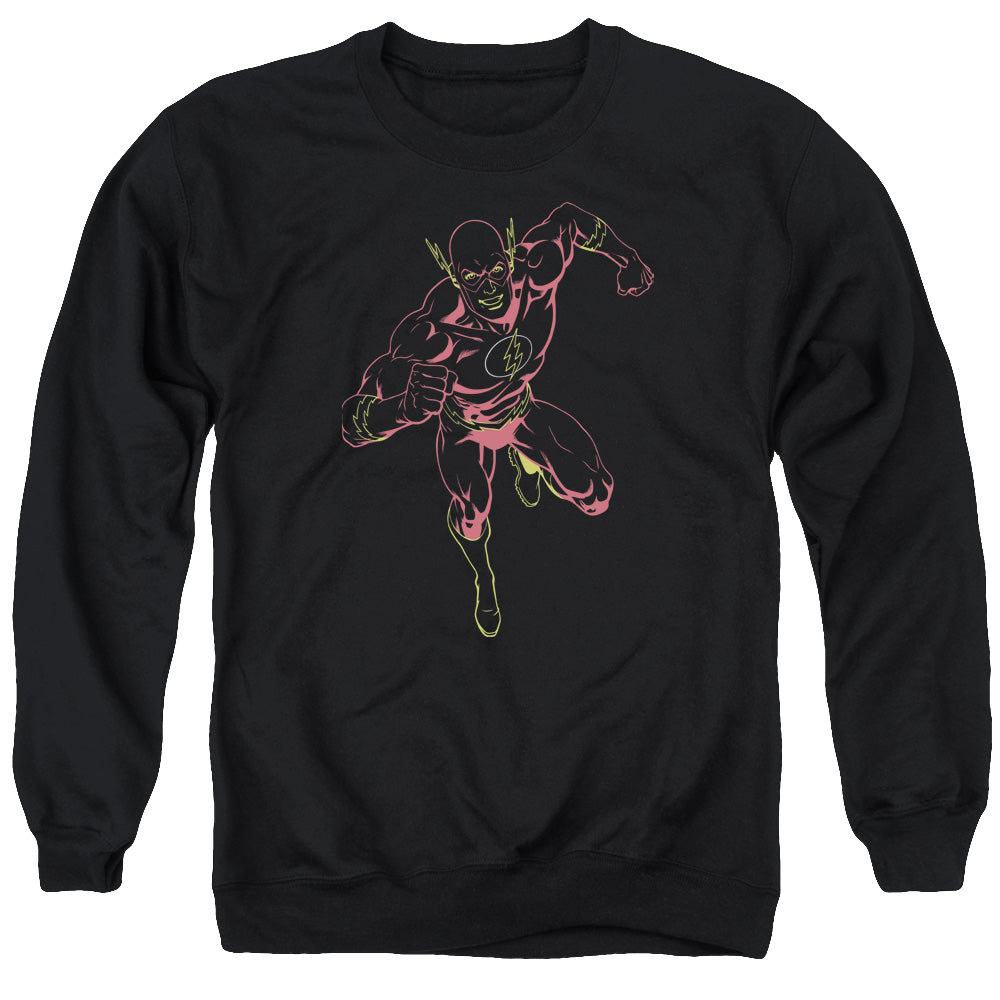 Flash, The Neon Flash - Men's Crewneck Sweatshirt Men's Crewneck Sweatshirt The Flash   