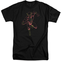Flash, The Neon Flash - Men's Tall Fit T-Shirt Men's Tall Fit T-Shirt The Flash   