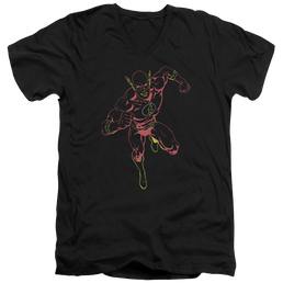 Flash, The Neon Flash - Men's V-Neck T-Shirt Men's V-Neck T-Shirt The Flash   