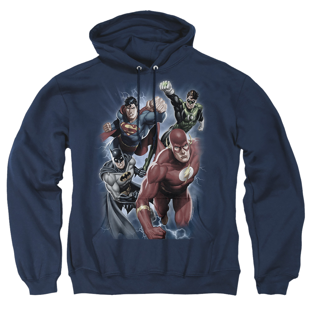 Justice League Storm Chasers Pullover Hoodie Pullover Hoodie Justice League   