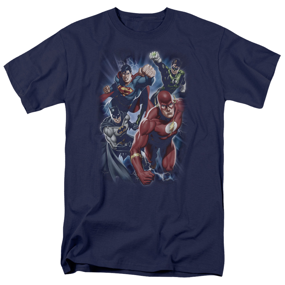 Justice League Storm Chasers Men's Regular Fit T-Shirt Men's Regular Fit T-Shirt Justice League   