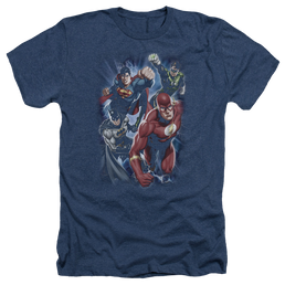 Justice League Storm Chasers Men's Heather T-Shirt Men's Heather T-Shirt Justice League   